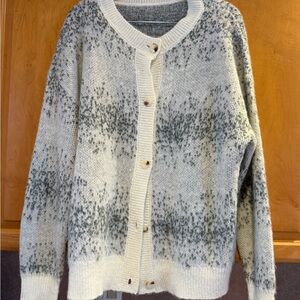 DAZY grey & White cardigan